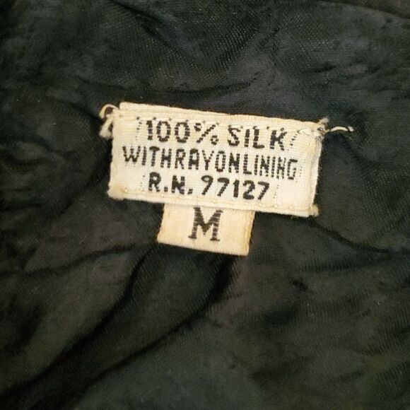 Vintage 90s Sequin black and gold Purple top  Medium - Picture 3 of 8